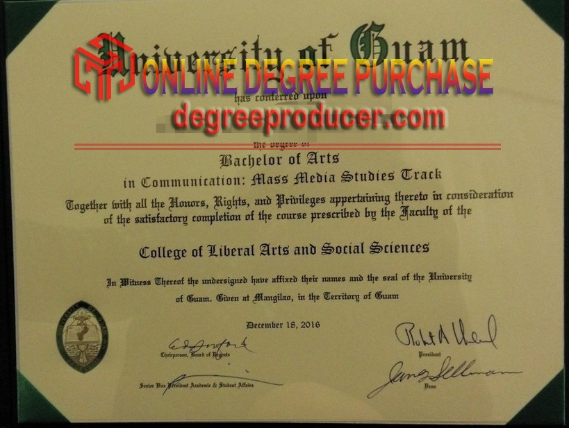 Replica University of Guam Diploma: Authenticity and Validation