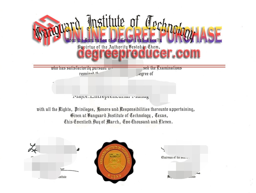 Replica Vanguard Institute of Technology Diploma: Your Gateway to Academic Recognition