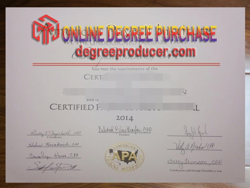 The Steps to Buy a Fake American Payroll Institute Diploma: A Guide