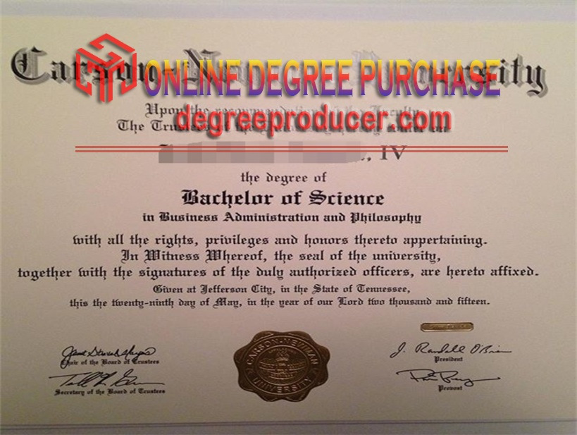 The Steps to Buy a Fake Carson Newman University Diploma