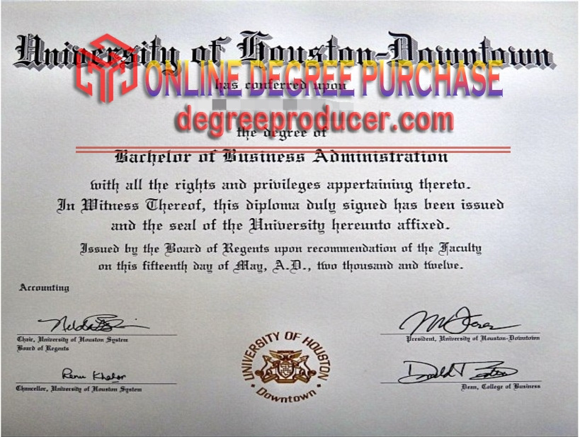 The Steps to Buy a Fake University of Houston Downtown Diploma