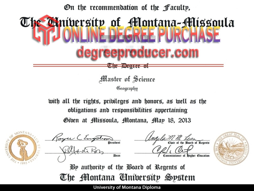 The Steps to Buy a Fake University of Montana, Missoula Diploma