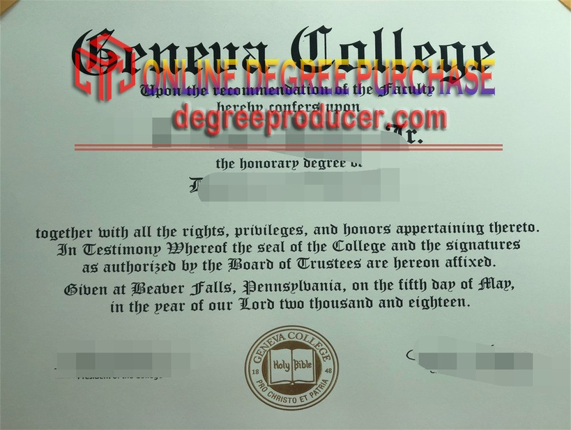 Where to Purchase a Fake Geneva College Degree: A Comprehensive Guide