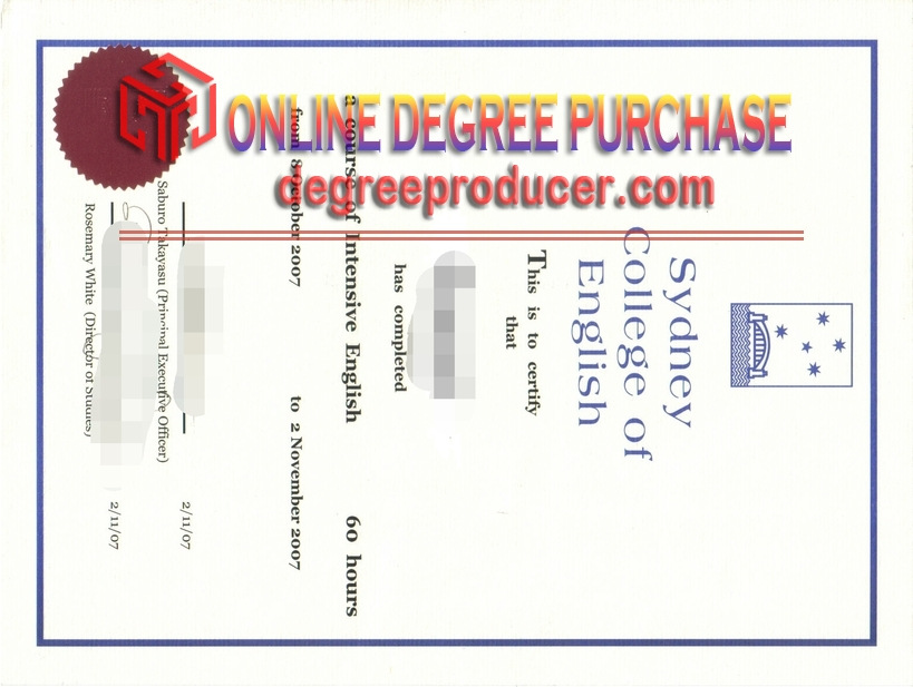 Copy Fake Sydney College of English Diploma: How to Spot and Get One