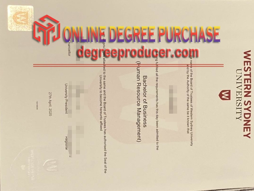 Copy The University of Western Sydney Diploma: How to Get a Verified Duplicate