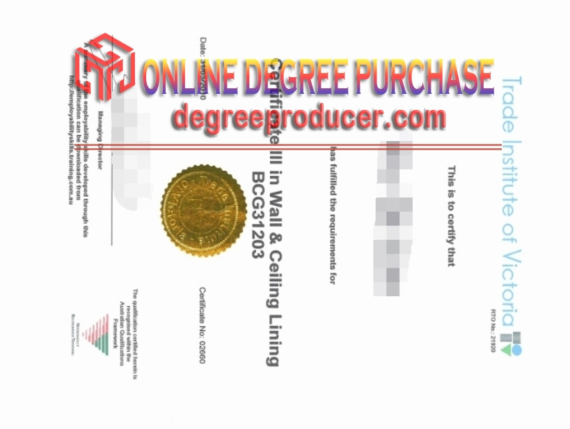 How to Create a Fake Trade Institute of Victoria Diploma: Step-by-Step Guide