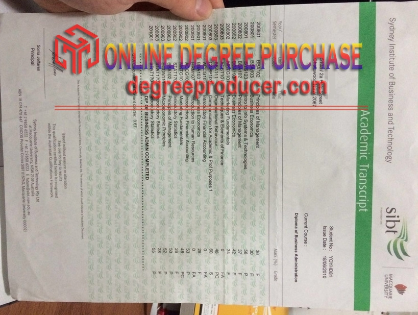The Steps to Buy a Fake Sydney Institute of Business and Technology Degree