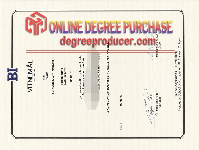 Buy Fake BI Norwegian Business School Diploma: Your Guide to Authenticity