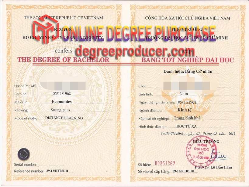 Buy Fake Ho Chi Minh City Open University Degree: What You Need to Know