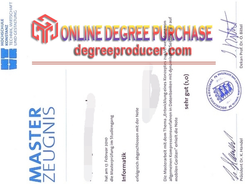 Buy Online: Fachhochschule Konstanz Diploma - Simplify Your Education Path