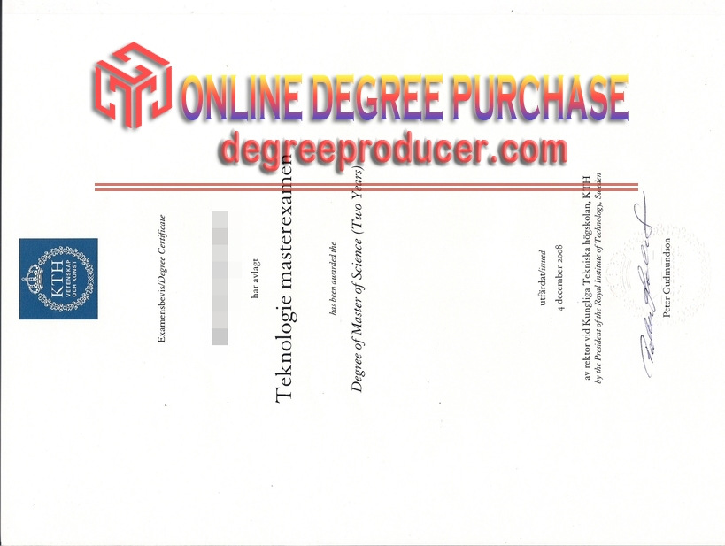 Buy Online KTH (Kungliga Tekniska Högskola) Degree: A Comprehensive Guide