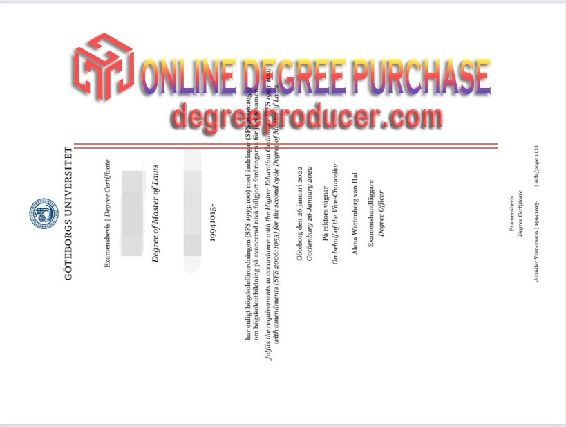 Buy Online University of Gothenburg Degree: A Comprehensive Guide