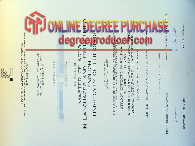 Buy Online Université de Fribourg Diploma: Your Gateway to Success