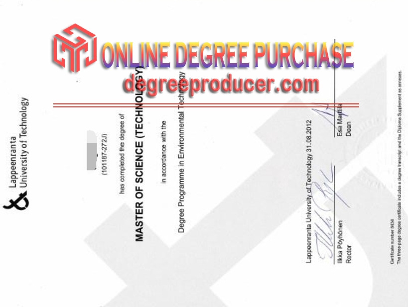 How to Copy a Fake Lappeenranta University of Technology Degree: A Step-by-Step Guide
