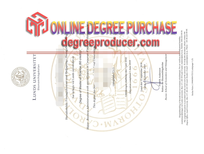 How Fast Can You Get a Fake Lund University Degree?