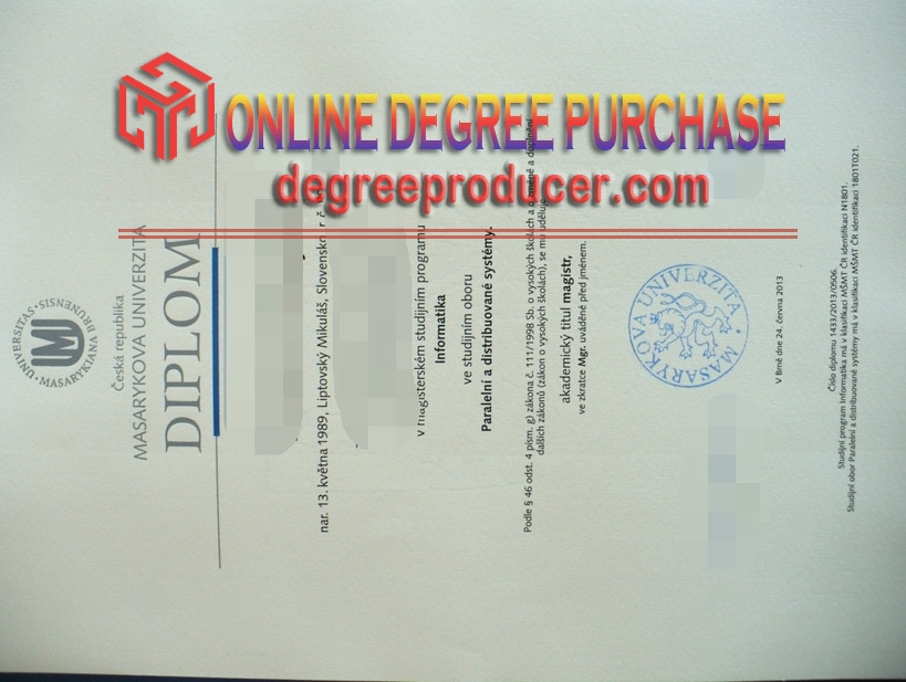 How Fast Can You Get a Fake Masaryk University Diploma?