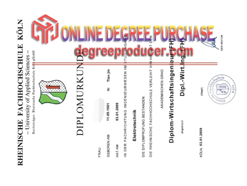 How to Create a Fake Rheinische Fachhochschule Köln Degree