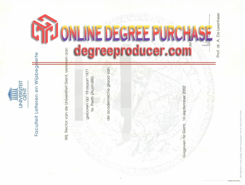 Is It Possible to Buy a Fake Universiteit Gent Diploma?