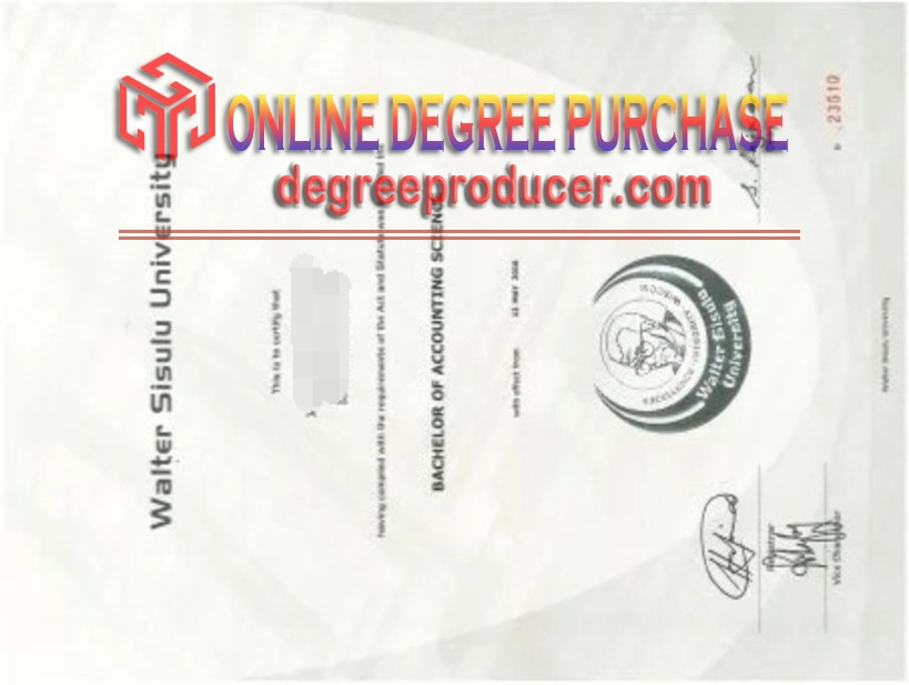 Is It Possible to Buy a Fake Walter Sisulu University Degree?