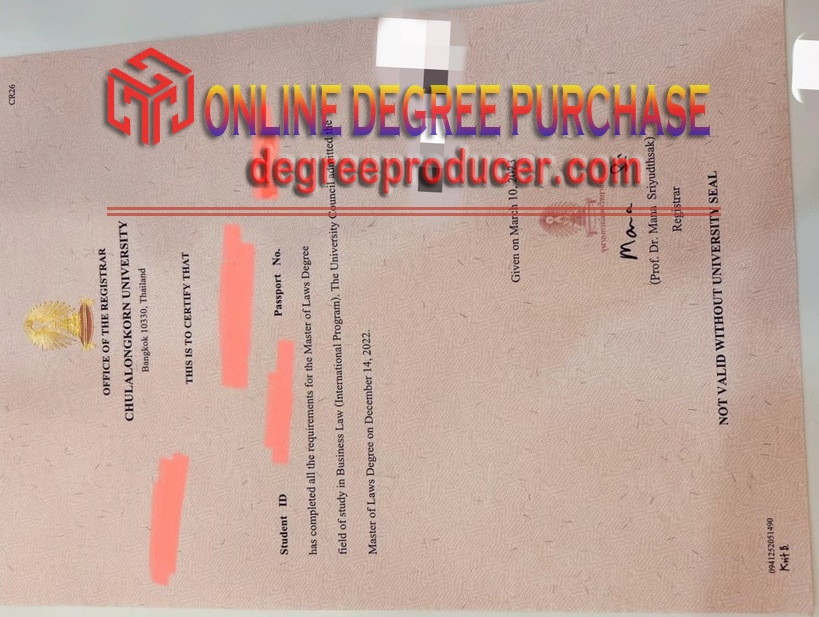 How to Make a Fake Chulalongkorn University Degree: A Step-by-Step Guide