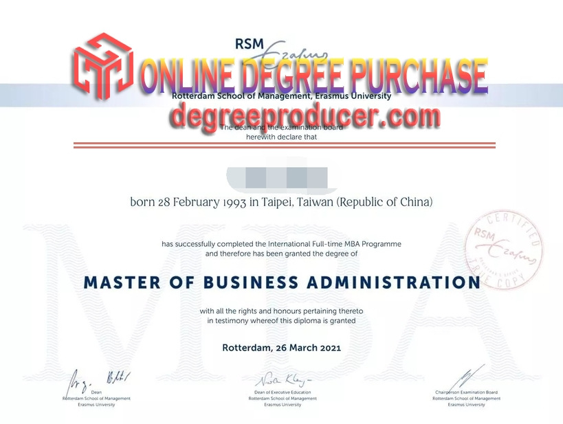 How to Make a Fake Rotterdam School of Management, Erasmus University Diploma