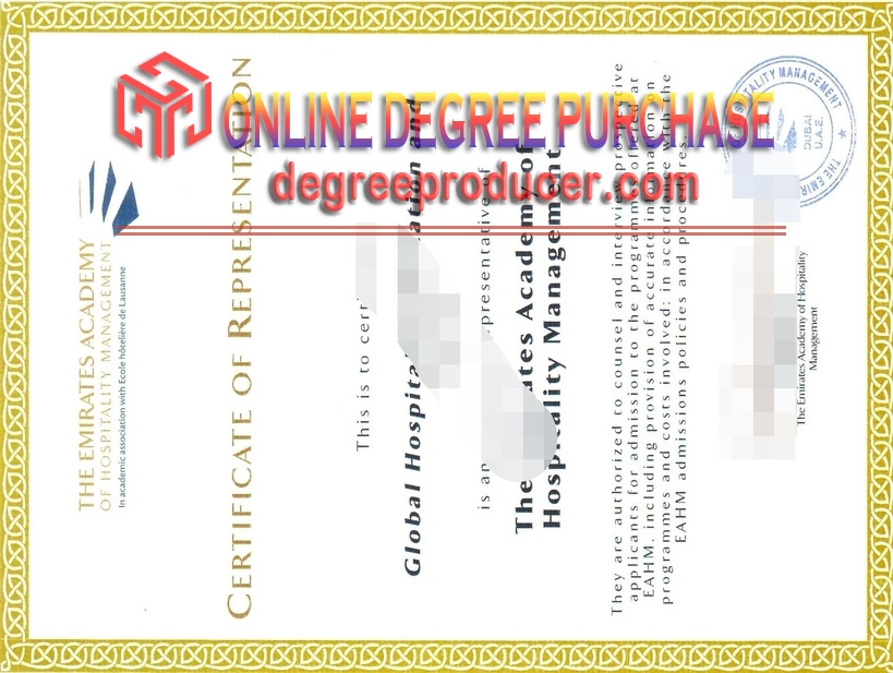 How to Make a Fake The Emirates Academy of Hospitality Management Diploma: A Step-by-Step Guide