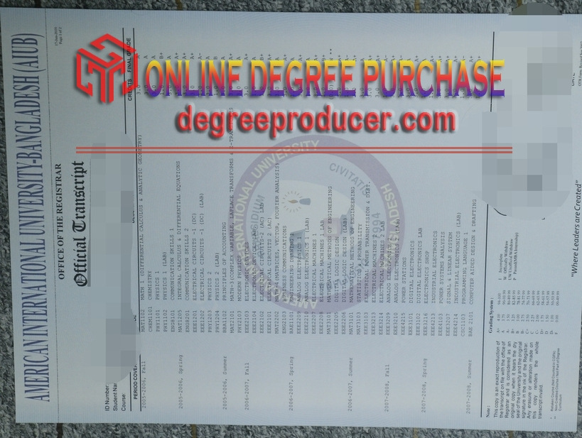 Purchase Fake American International University Bangladesh (AIUB) Diploma: A Comprehensive Guide