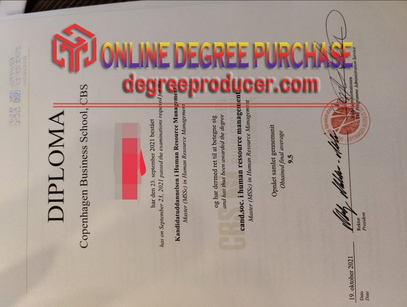 Purchase Fake Copenhagen Business School Diploma: A Comprehensive Guide