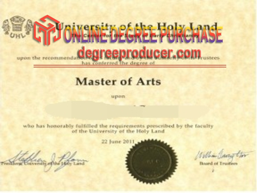 Replica University of the Holy Land Diploma: Your Path to Academic Prestige