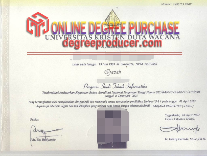 Diploma at Replica Universitas Kristen Duta Wacana: A Comprehensive Overview